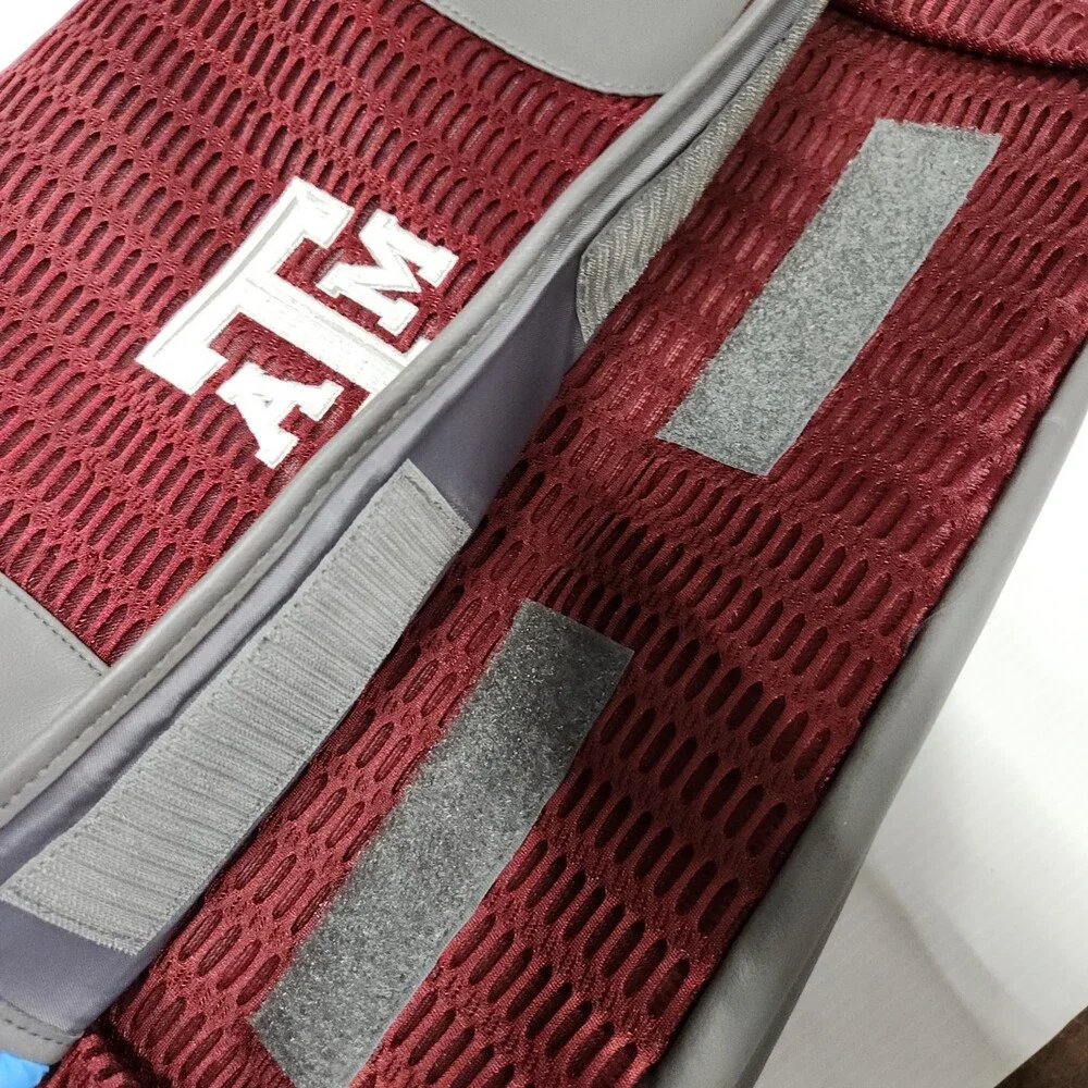 Texas A&m Medium Red Gray Mesh Tote Bag University Logo Beach School College